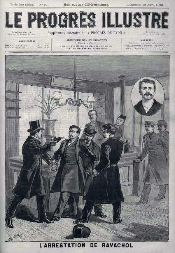Annee 1891 1892 arrestation ravachol