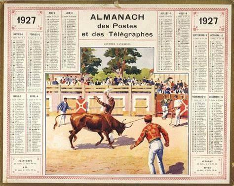 Annee 1927 calendrier