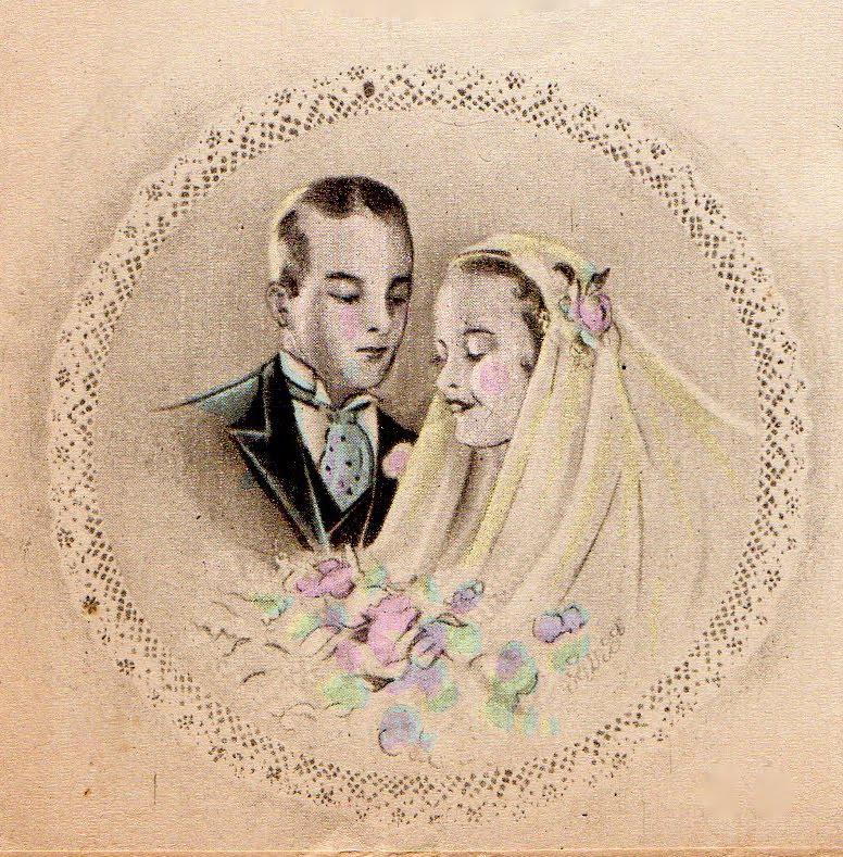 Carte postale ancienne mariage2 image ancienne 1