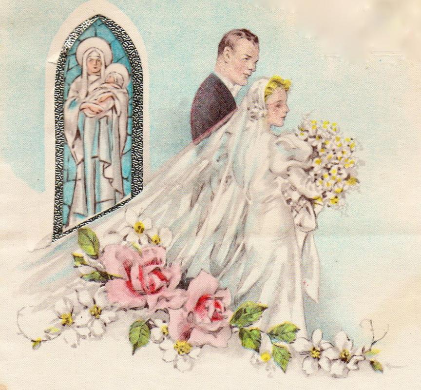 Carte postale ancienne mariage3 image ancienne