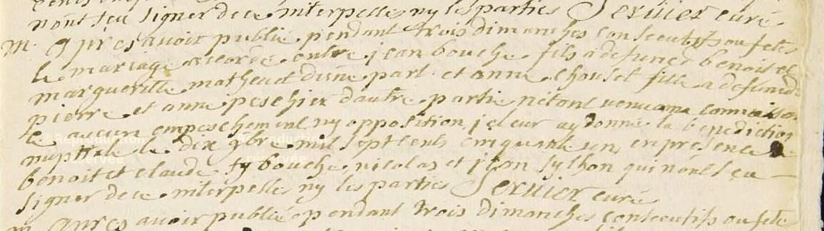 Bouche jean et chouzet anne sosas 216 et 217 mariage novembre 1751 grandrif 63 bis