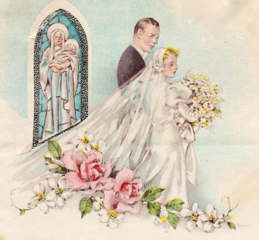 Carte postale ancienne mariage3 image ancienne