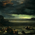 Deluge peinture a l huile sur toile de theodore gericault