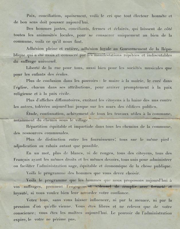 Elections municipales 1er mai 1892 st romain en jarez 4 ter