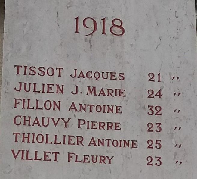 Monument aux morts st romain en jarez loire 15 1918