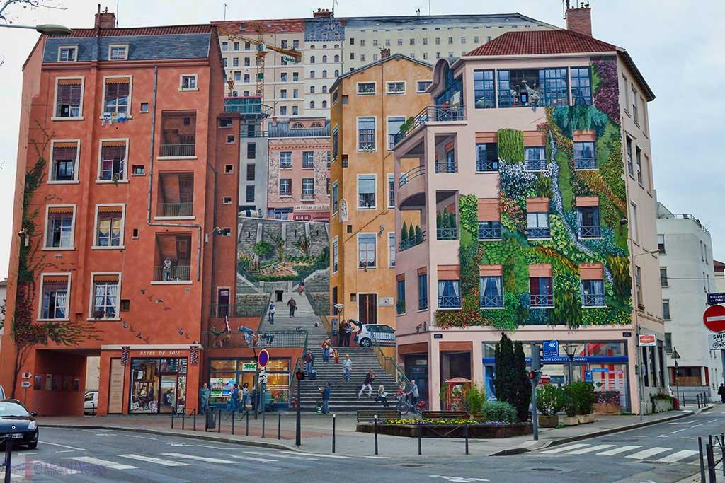 Mur des canuts croix rousse lyon