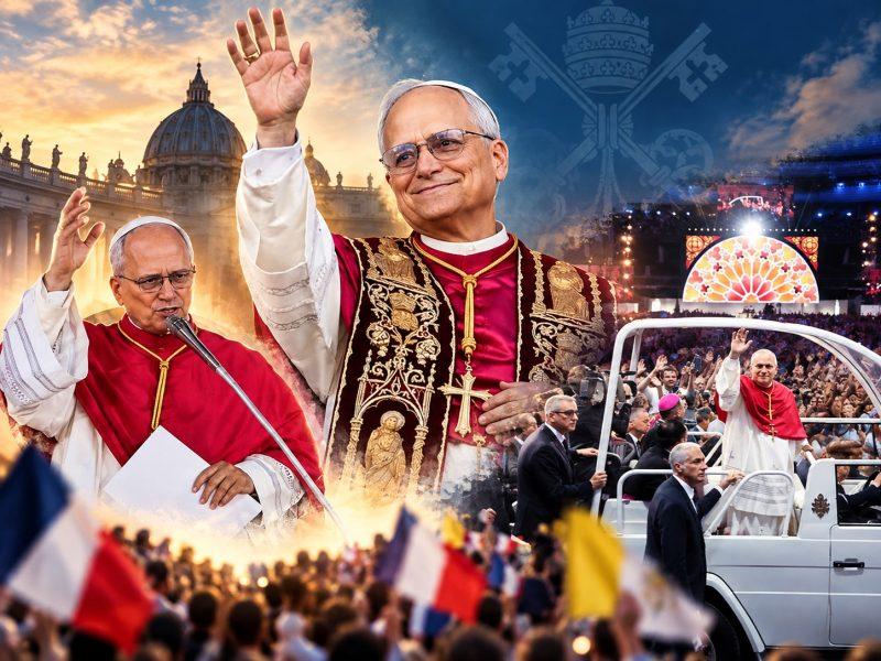 Pape leon xiv en france