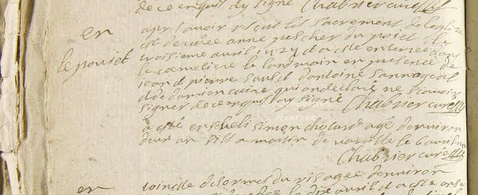 Pescher anne sosa 435 3 avril 1727 st just de baffie