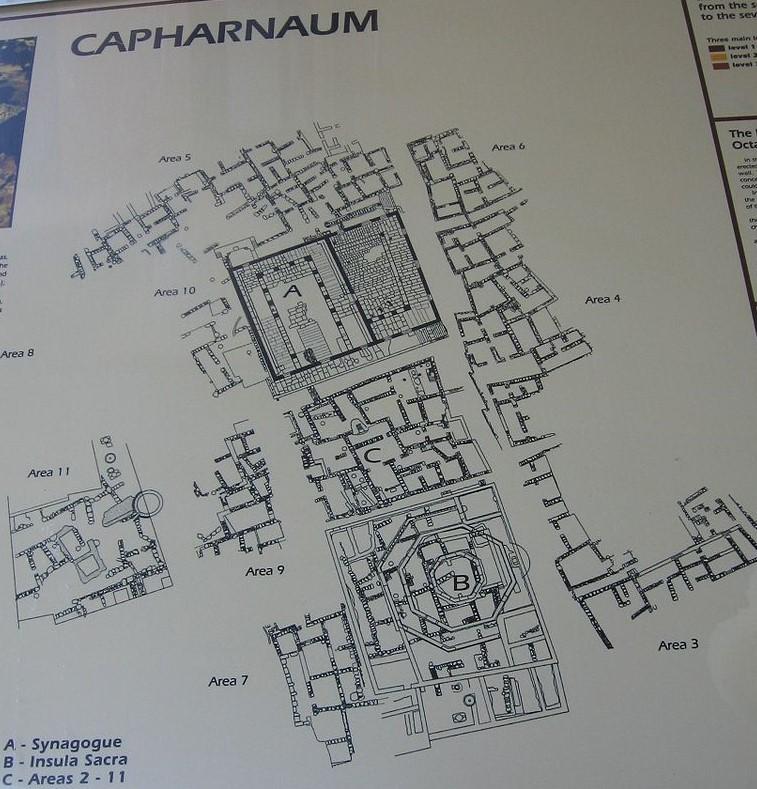 Plan de la maison de pierre a capharnaum